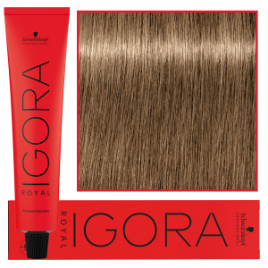 Schwarzkopf Professional Igora Royal - trwała farba do włosów o innowacyjnej formule, 60ml 8-00 | Jasny Blond Naturalny Ekstra