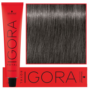 Schwarzkopf Professional Igora Royal - trwała farba do włosów o innowacyjnej formule, 60ml 6-12 | Ciemny Blond Cendre Popielaty