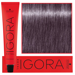 Schwarzkopf Professional Igora Royal - trwała farba do włosów o innowacyjnej formule, 60ml 6-29 | Ciemny Blond Popielato Fioletowy