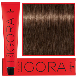Schwarzkopf Professional Igora Royal - trwała farba do włosów o innowacyjnej formule, 60ml 6-46 | Ciemny Blond Beżowo Czekoladowy