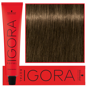 Schwarzkopf Professional Igora Royal - trwała farba do włosów o innowacyjnej formule, 60ml 6-63 | Ciemny Blond Czekoladowy Mat