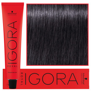 Schwarzkopf Professional Igora Royal - trwała farba do włosów o innowacyjnej formule, 60ml E-1 | Ekstrakt Cendre