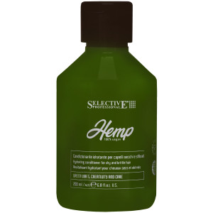 Selective Hemp 100% Vegan - nawilżająca odżywka do włosów suchych z olejkiem z konopii, 200ml