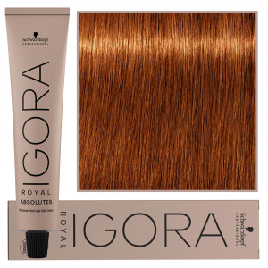 Schwarzkopf Professional Igora Royal Absolutes - trwała farba do włosów z kolagenem, 60ml 7-70 | Średni Blond Miedziano Naturalny