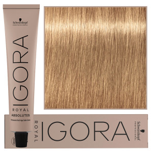 Schwarzkopf Professional Igora Royal Absolutes - trwała farba do włosów z kolagenem, 60ml 9-560 | Ekstra Jasny Blond Złoto Czekoladowo Naturalny