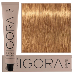 Schwarzkopf Professional Igora Royal Absolutes - trwała farba do włosów z kolagenem, 60ml 9-60 | Ekstra Jasny Blond Czekoladowo Naturalny
