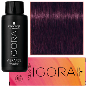 Schwarzkopf Professional Igora Vibrance – półtrwała farba do włosów bez amoniaku, 60ml 0-99 | Koncentrat Fioletowy