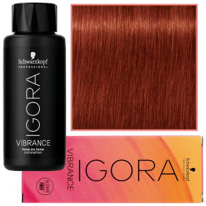 Schwarzkopf Professional Igora Vibrance – półtrwała farba do włosów bez amoniaku, 60ml 7-88 | Średni Blond Czerwony Ekstra