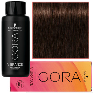 Schwarzkopf Professional Igora Vibrance – półtrwała farba do włosów bez amoniaku, 60ml 4-6 | Średni Brąz Czekoladowy