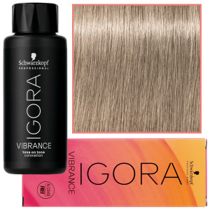 Schwarzkopf Professional Igora Vibrance – półtrwała farba do włosów bez amoniaku, 60ml 9-1 | Ekstra Jasny Blond Cendre