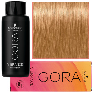 Schwarzkopf Professional Igora Vibrance – półtrwała farba do włosów bez amoniaku, 60ml 9-57 | Ekstra Jasny Blond Złoty Miedziany