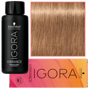 Schwarzkopf Professional Igora Vibrance – półtrwała farba do włosów bez amoniaku, 60ml 9-65 | Ekstra Jasny Blond Czekoladowo-Złoty