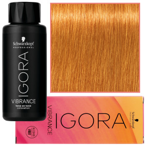 Schwarzkopf Professional Igora Vibrance – półtrwała farba do włosów bez amoniaku, 60ml 9-7 | Ekstra Jasny Blond Miedziany