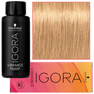 Schwarzkopf Professional Igora Vibrance – półtrwała farba do włosów bez amoniaku, 60ml 9,5-4 | Beżowy