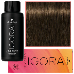 Schwarzkopf Professional Igora Vibrance – półtrwała farba do włosów bez amoniaku, 60ml 6-63 | Ciemny Blond Czekoladowy Matowy