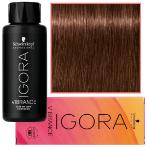 Schwarzkopf Professional Igora Vibrance – półtrwała farba do włosów bez amoniaku, 60ml 6-68 | Ciemny Blond Czekoladowy Czerwony