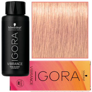 Schwarzkopf Professional Igora Vibrance – półtrwała farba do włosów bez amoniaku, 60ml 9,5-49 | Beżowo Fioletowy