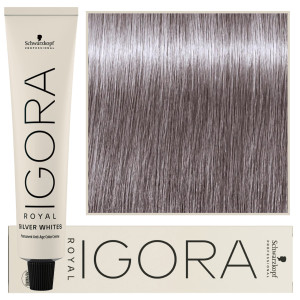 Schwarzkopf Professional Igora Silver Whites – farba tonująca do włosów siwych, 60ml Grey Lilac | Szary Fiolet