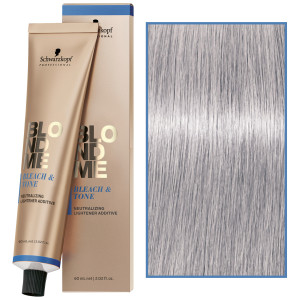 Schwarzkopf Professional BlondMe Bleach&Tone – krem rozjaśniająco-tonujący do włosów, 60ml Violet  |  Fioletowy