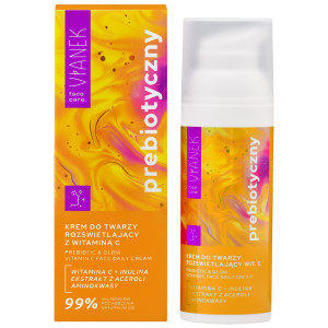 Vianek Prebiotyczny - rozświetlający krem do twarzy z witaminą C, 50ml