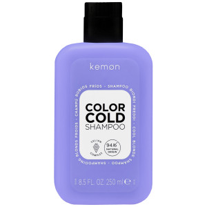 Kemon Color Cold Cool Blonde Shampoo - szampon rozświetlający do włosów blond, 250ml