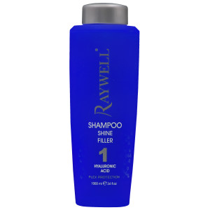 Raywell Shine Filler 1 Shampoo - wygładzający szampon do włosów z kwasem hialuronowym, 1000ml
