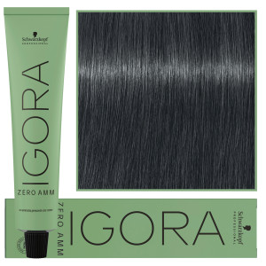 Schwarzkopf Professional Igora Zero Amm - profesjonalna farba do włosów bez amoniaku, 60ml 7-21  |  Średni Blond Popielaty Cendre