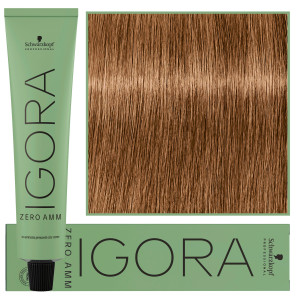 Schwarzkopf Professional Igora Zero Amm - profesjonalna farba do włosów bez amoniaku, 60ml 7-60  |  Średni Blond Czekoladowy Naturalny