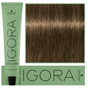 Schwarzkopf Professional Igora Zero Amm - profesjonalna farba do włosów bez amoniaku, 60ml 5-0  |  Jasny Brąz Naturalny