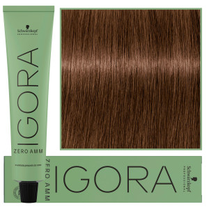 Schwarzkopf Professional Igora Zero Amm - profesjonalna farba do włosów bez amoniaku, 60ml 5-5  |  Jasny Brąz Złoty