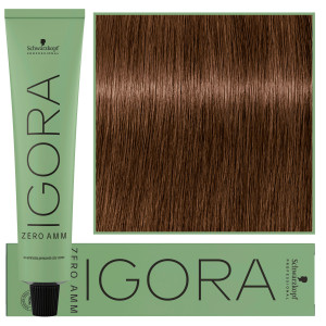 Schwarzkopf Professional Igora Zero Amm - profesjonalna farba do włosów bez amoniaku, 60ml 5-60  |  Jasny Brąz Czekoladowo Naturalny