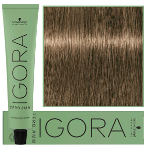 Schwarzkopf Professional Igora Zero Amm - profesjonalna farba do włosów bez amoniaku, 60ml 6-0  |  Ciemny Blond Naturalny