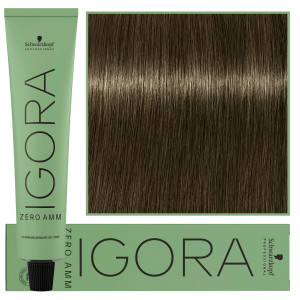 Schwarzkopf Professional Igora Zero Amm - profesjonalna farba do włosów bez amoniaku, 60ml 6-31  |  Ciemny Blond Matowy Cendre