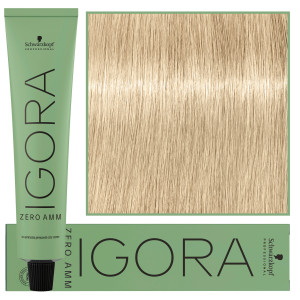 Schwarzkopf Professional Igora Zero Amm - profesjonalna farba do włosów bez amoniaku, 60ml 10-0  |  Ultra Blond Naturalny