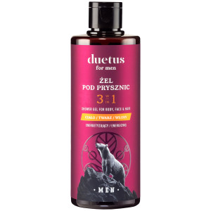 Duetus For Men - energetyzujący żel pod prysznic dla mężczyzn 3w1, 300ml