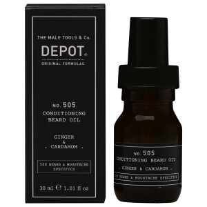 Depot NO. 505 Ginger Cardamom Beard Oil - olejek do brody, imbir i kardamon, 30ml