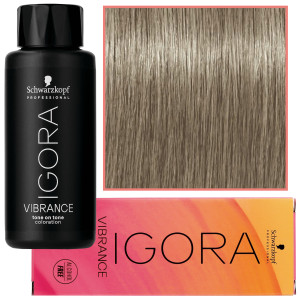 Schwarzkopf Professional Igora Vibrance – półtrwała farba do włosów bez amoniaku, 60ml 9,5-24 | Popielaty Beżowy