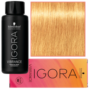 Schwarzkopf Professional Igora Vibrance – półtrwała farba do włosów bez amoniaku, 60ml 10-57 | Złoty Miedziany Delikatny