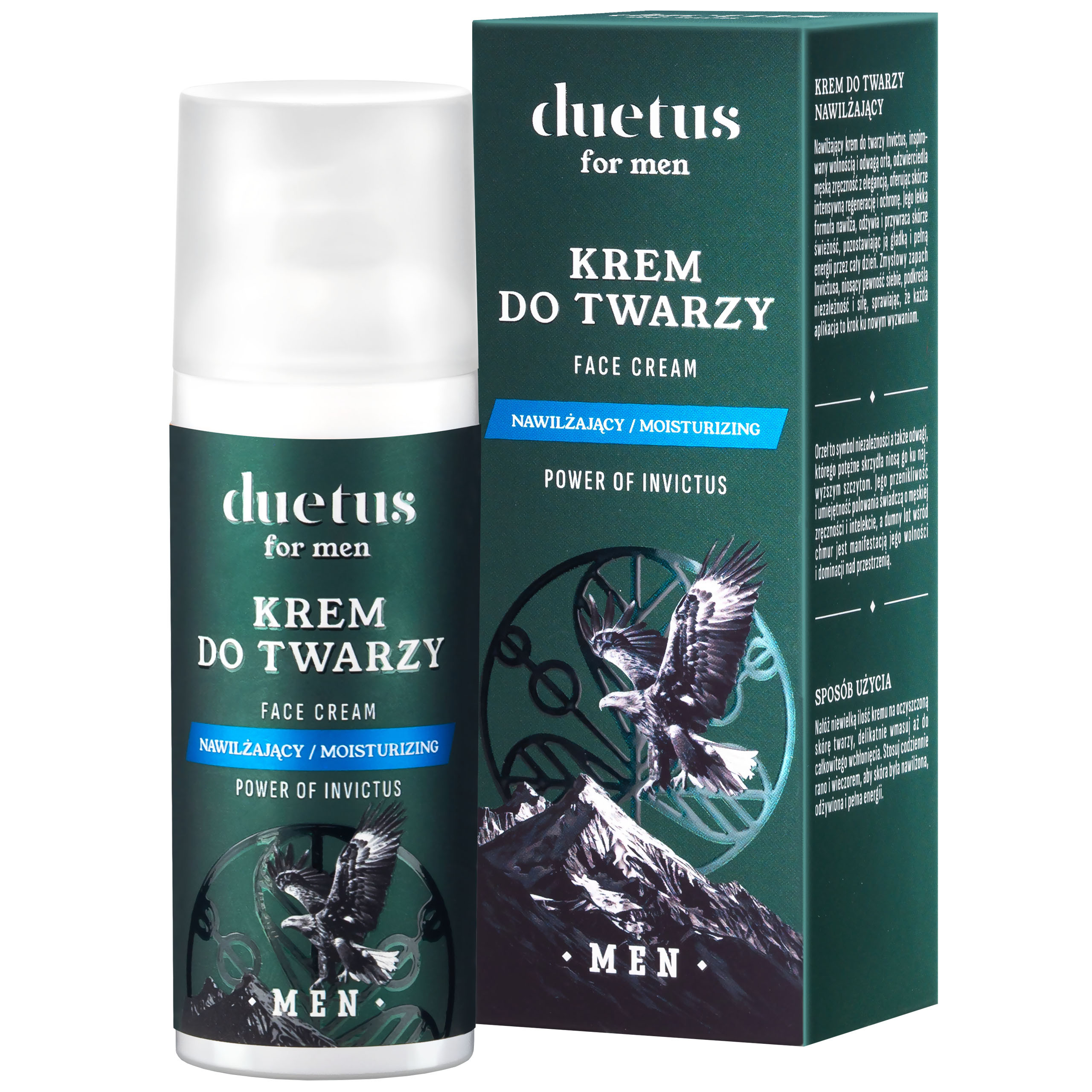 Duetus for Men Face Cream - nawilżający krem do twarzy dla mężczyzn, 50ml