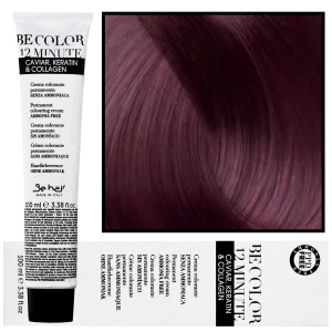 Be Hair Be Color 12 minute - farba do włosów bez amoniaku, 100ml 5,5 | Jasny Kasztanowy Mahoniowy