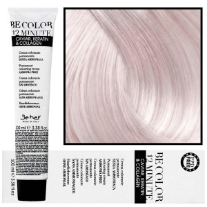 Be Hair Be Color 12 minute - farba do włosów bez amoniaku, 100ml 11,1 | Super Blond Platynowy Popielaty