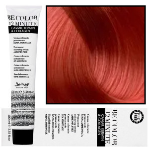 Be Hair Be Color 12 minute - farba do włosów bez amoniaku, 100ml 7,6 | Blond Czerwony