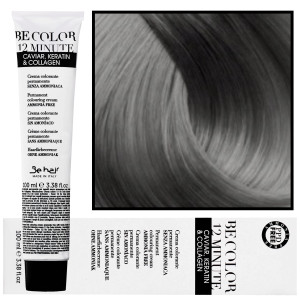 Be Hair Be Color 12 minute - farba do włosów bez amoniaku, 100ml 7,1 | Średni Blond Popielaty