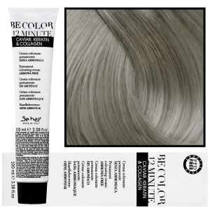Be Hair Be Color 12 minute - farba do włosów bez amoniaku, 100ml 8,1 | Jasny Blond Popielaty