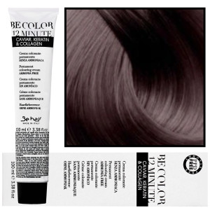 Be Hair Be Color 12 minute - farba do włosów bez amoniaku, 100ml 6,1 | Ciemny Blond Popielaty