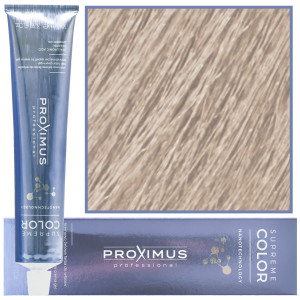 Proximus Supreme Color Nanotechnology – profesjonalna farba do włosów z kwasem hialuronowym, 100ml 10,1 | Rozjaśniający Popielaty Blond
