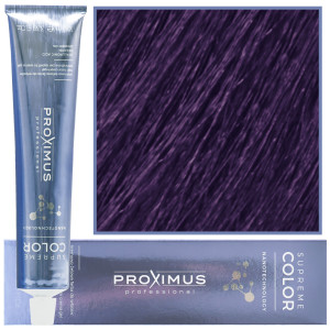 Proximus Supreme Color Nanotechnology – profesjonalna farba do włosów z kwasem hialuronowym, 100ml 6,20 | Ciemny Głęboki Fioletowy Blond