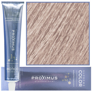 Proximus Supreme Color Nanotechnology – profesjonalna farba do włosów z kwasem hialuronowym, 100ml 10,23 | Rozjaśniający Fioletowo Złoty Blond