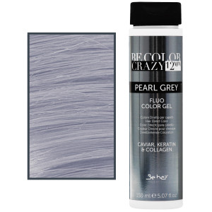 Be Hair Be Color Crazy – toner do włosów w żelu z keratyną, bez amoniaku, 150ml Pearl Grey | Perłowy Szary