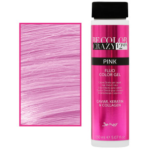 Be Hair Be Color Crazy – toner do włosów w żelu z keratyną, bez amoniaku, 150ml Pink | Różowy